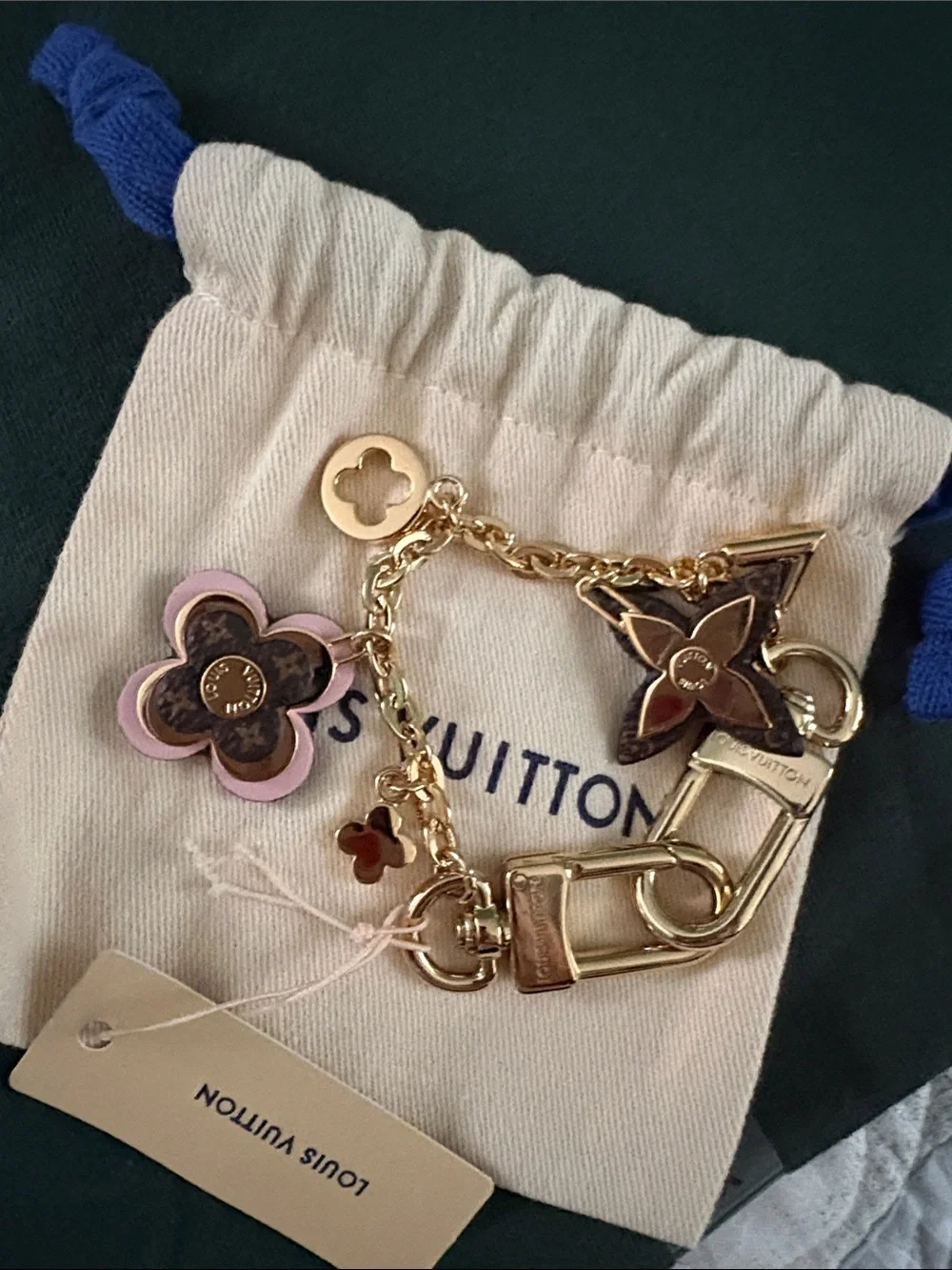 Louis Vuitton Flowers Chain Bag Charm